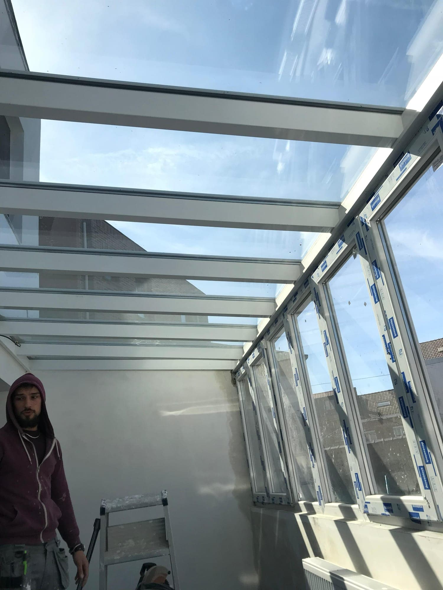 Toiture vitrée sur ossature aluminium